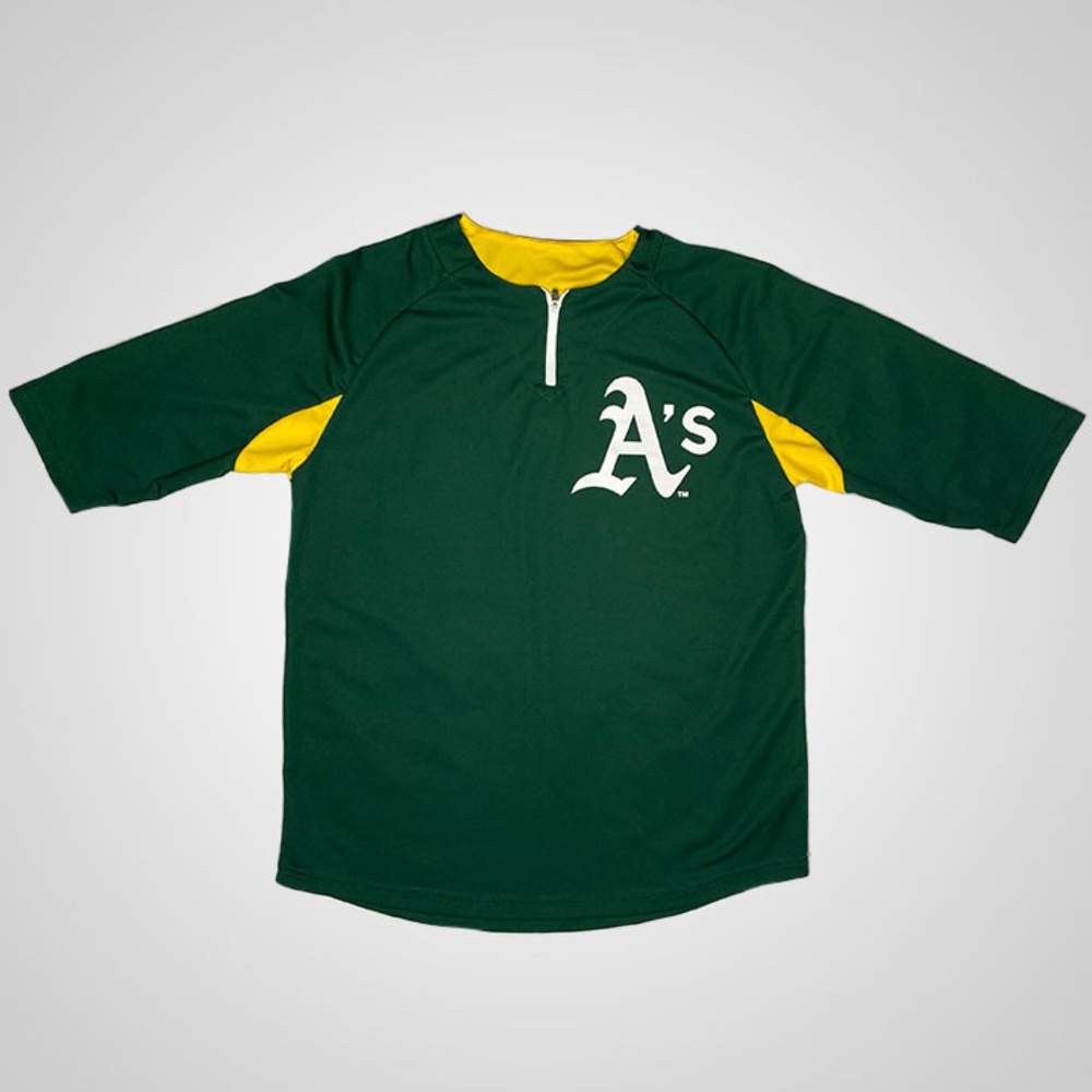 Vintage Match Up Oakland A’s 1/4 Zip Pullover